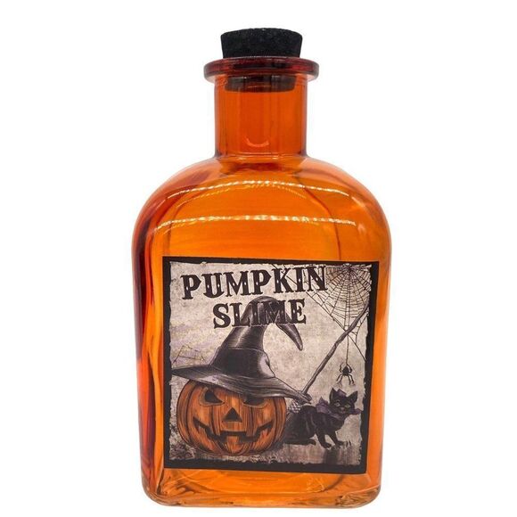 Halloween Potion Apothecary Bottle Pumpkin Slime New - Picture 1 of 6